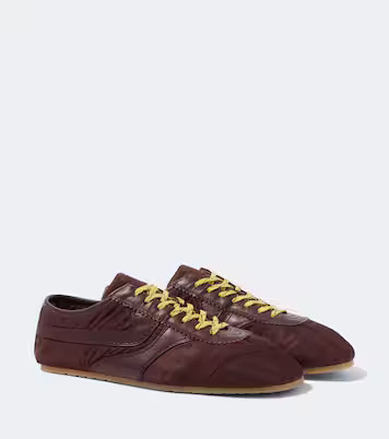 Leather-trimmed sneakers | Mytheresa (US/CA)