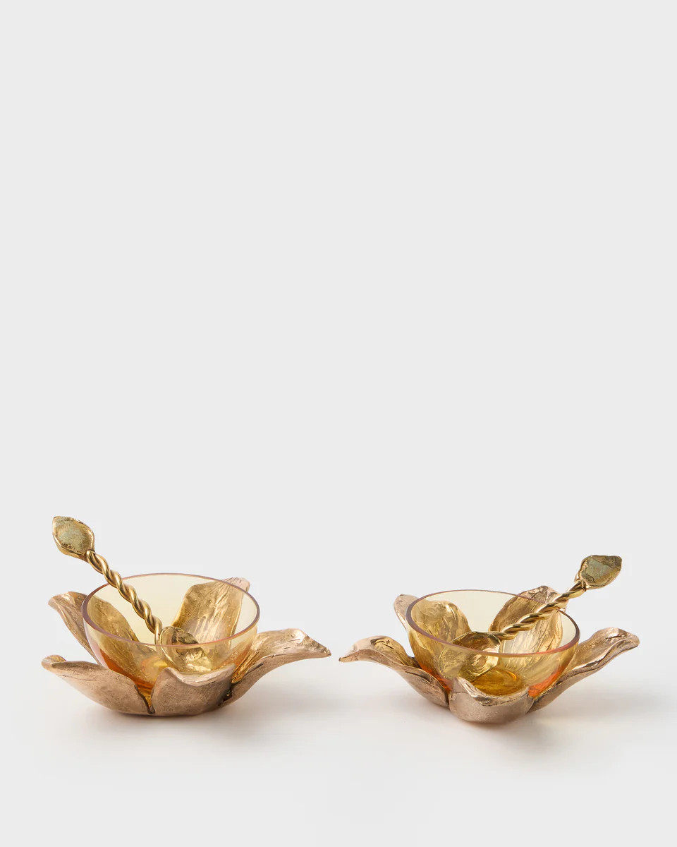 Dalia Bronze Salt and Pepper Set by Osanna Visconti (Set of 2) | Cabana Magazine