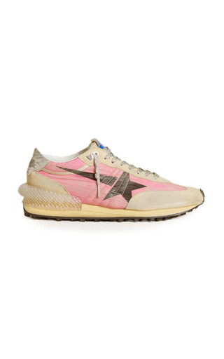 Running Marathon Leather-Trimmed Nylon Sneakers | Moda Operandi (Global)