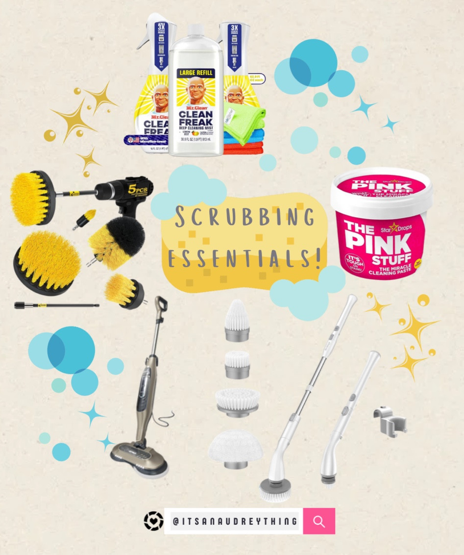 Deep cleaning, scrubbing supplies, clean home, pink stuff, cordless, mop, shower, tub, sink, must haves! 

#LTKhome