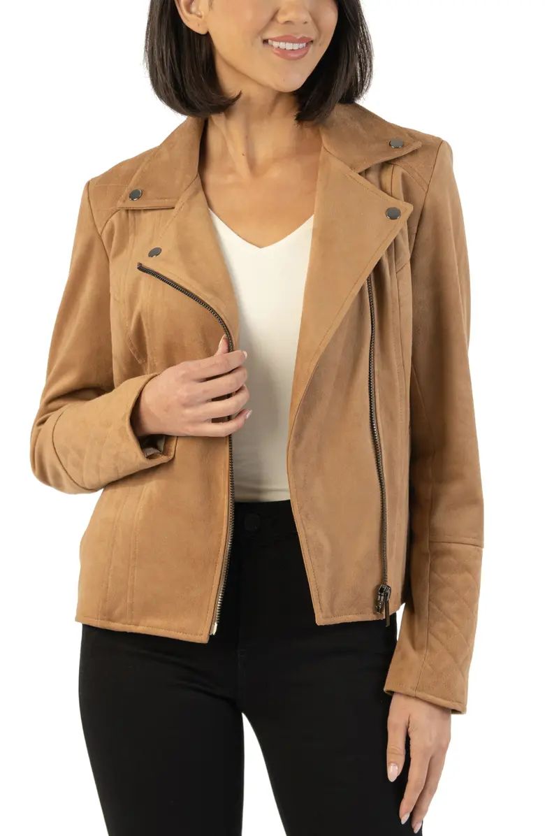 KUT from the Kloth Marlowe Faux Suede Moto Jacket | Nordstrom | Nordstrom