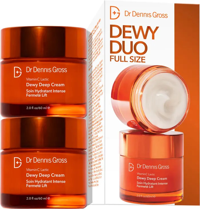Dr. Dennis Gross Skincare Vitamin C Lactic Dewy Deep Cream Duo $154 Value | Nordstrom | Nordstrom