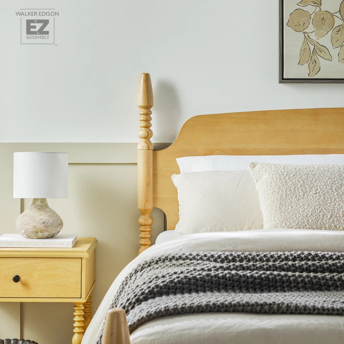 Vivienne Traditional Easy Assembly Solid Wood Turned Spindle Bed | Wayfair North America