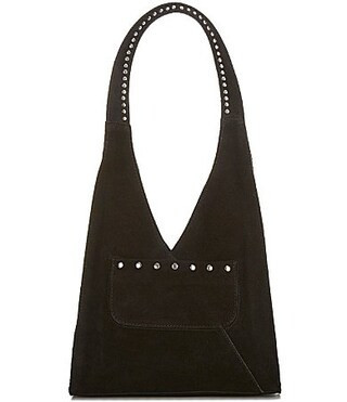 Free People Soho Suede Studded Shoulder Bag - Black | Dillard's