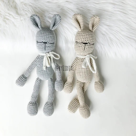 Handmade Crochet Bunny Rabbit Toy Baby Shower Gift Idea | Etsy (US)