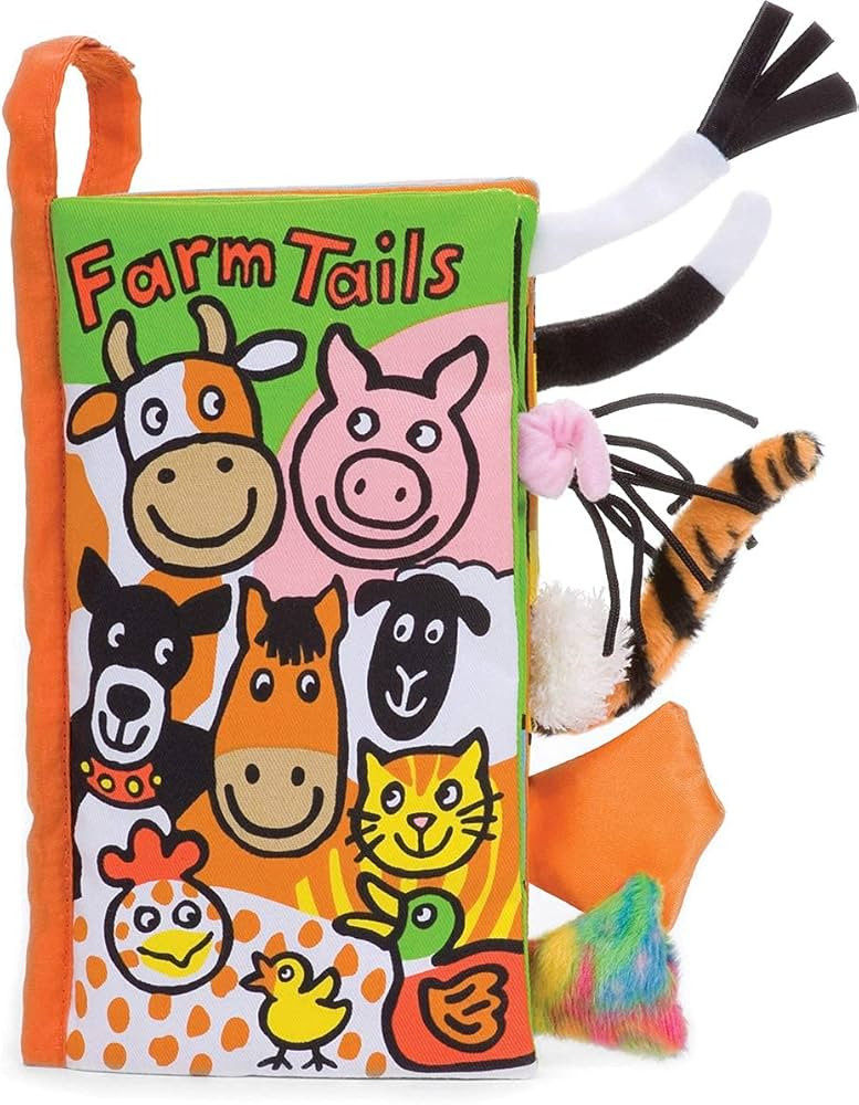 Farm Tails: A Soft Activity Baby Book by Jellycat - Children's Book - Baby Gift | Amazon (US)