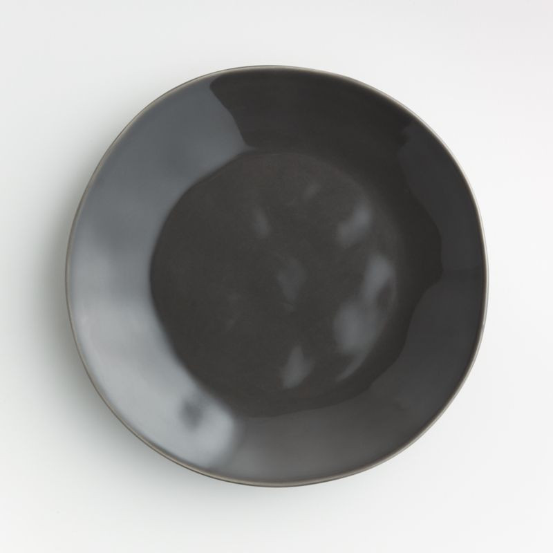 Marin Dark Grey Dinner Plate + Reviews | Crate and Barrel | Crate & Barrel