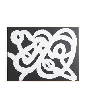 30x40 Black And White Plaster Loops Wall Art | Home | Marshalls | Marshalls