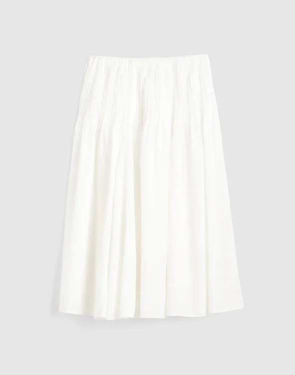 Pintucked Midi Skirt | Madewell