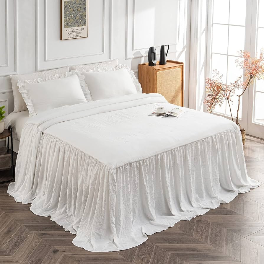 Bonlino Home Bedding Bedspread Set Quilt - Farmhouse Bedspread Summer Coverlet Bed Spreads, Light... | Amazon (US)