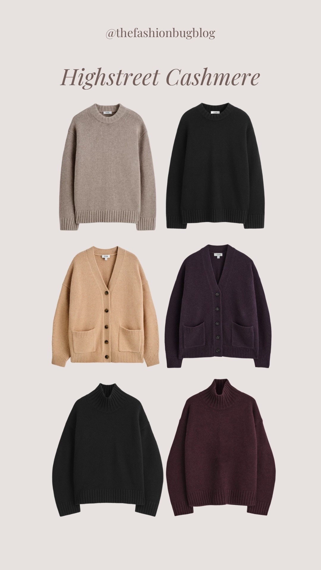 Highstreet cos cashmere knitwear jumper 