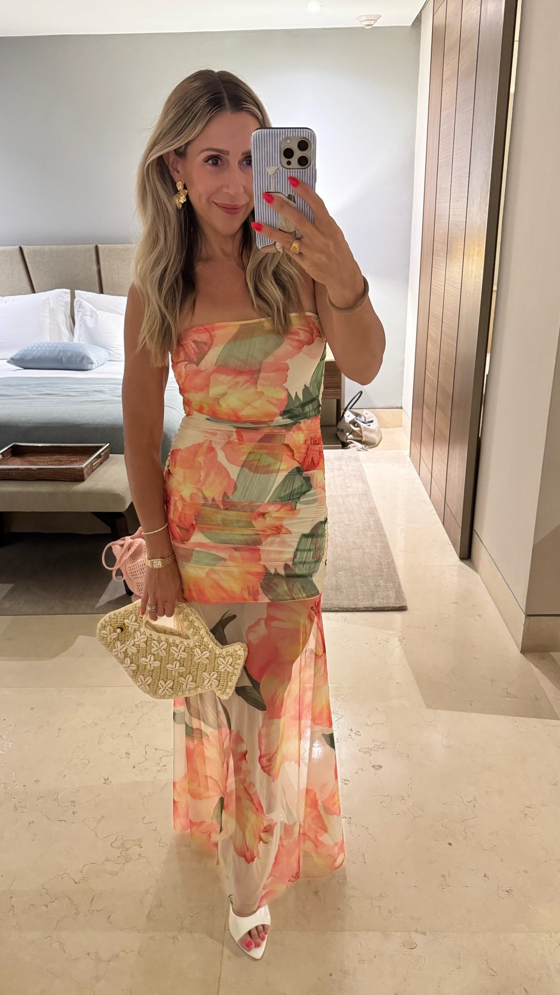 First night out in Cabo wearing the prettiest dress 🌸 Paired with my favorite Amazon kitten heels and dupe fish 🐠 bag !

#LTKootd #LTKTravel #LTKWedding