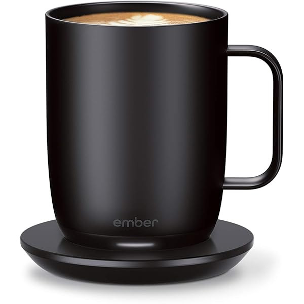 Ember Temperature Control Smart Mug 2, 10 oz, Black, 1.5-hr Battery Life - App Controlled Heated Cof | Amazon (US)