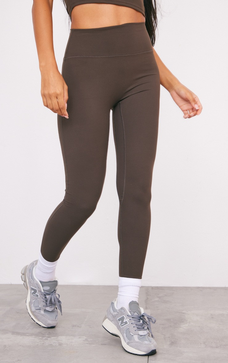 Espresso Sculpt High Waist Gym Leggings | PrettyLittleThing CAN