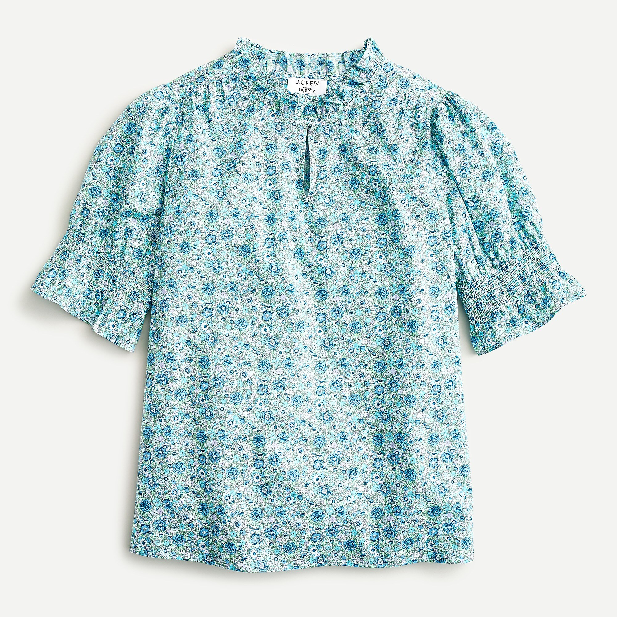Puff-sleeve top in Liberty® Amelie floral | J. Crew US