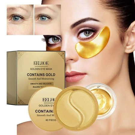 Gold Firming Eye Mask - Gold Eye Mask For Puffy Wrinkles And Dark Circles Eye Pads Gold Eye Pads To Fight Dark Circles Bags And Puffiness 10ml Gold Eye Mask 60 Piece | Walmart (US)