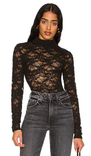 Vezza Lace Bodysuit in Black | Revolve Clothing (Global)