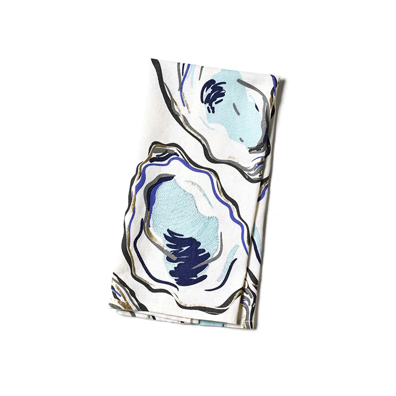 Oyster Kitchen Towel | Coastal Bleu