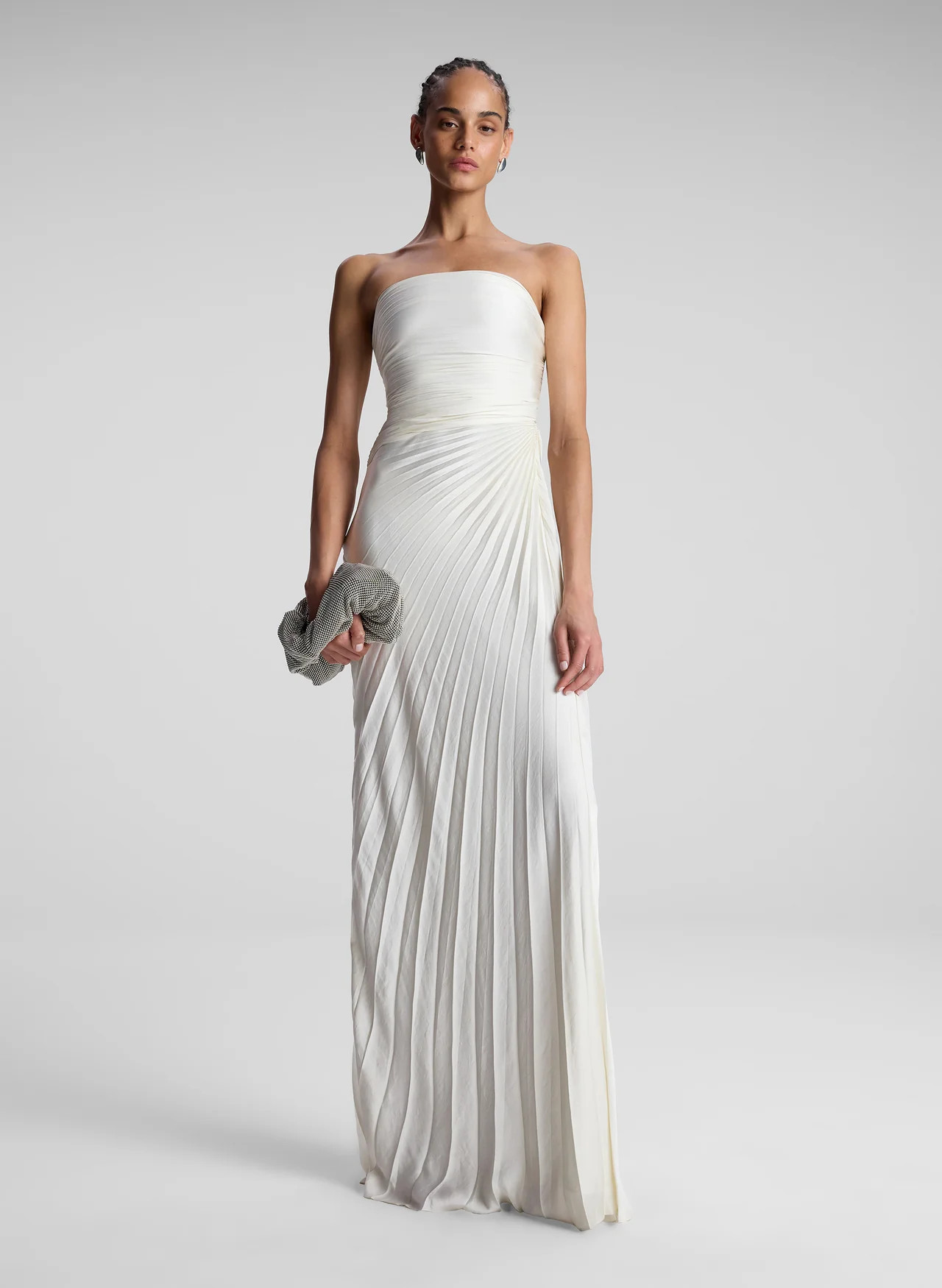Bianca Strapless Pleated Maxi Dress | A.L.C