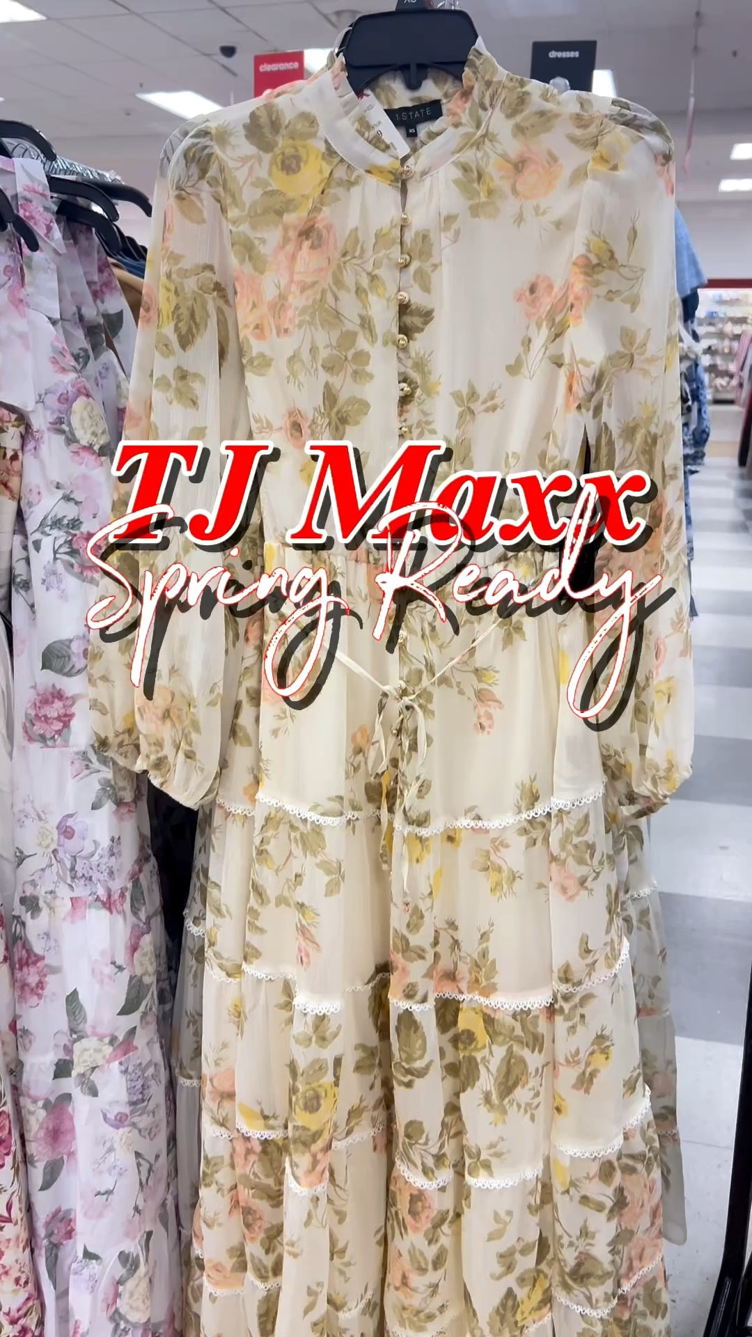Found such pretty spring dresses from @tjmaxx I was able to inly find one of them online. They has a ton at the store near me. So pretty!!! 

#LTKvlog #LTKootd #LTKSeasonal