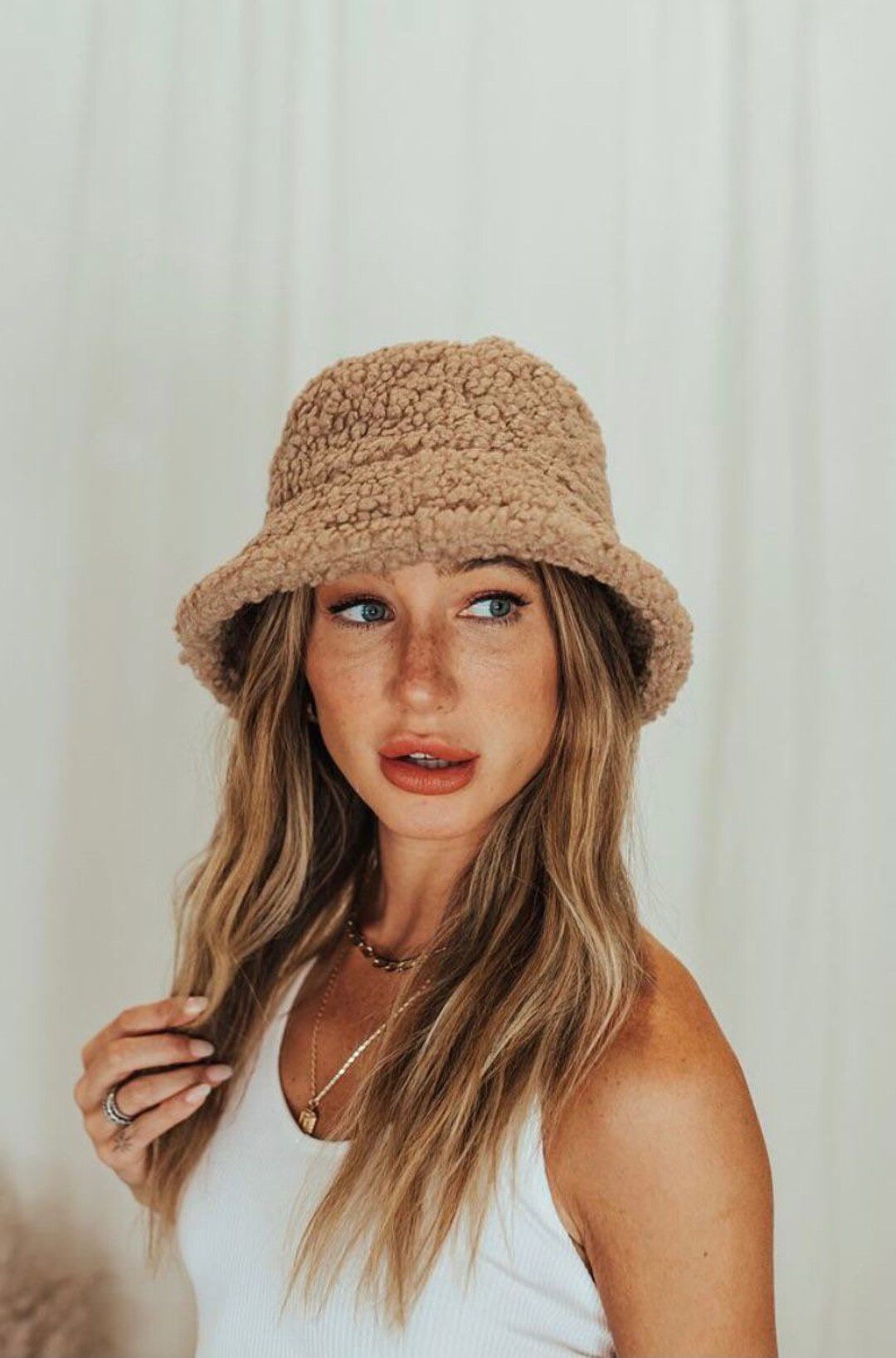 Women’s winter bucket hat-teddy style bucket hat faux fur bucket hat- bucket hat-women hat-ladi... | Etsy (US)