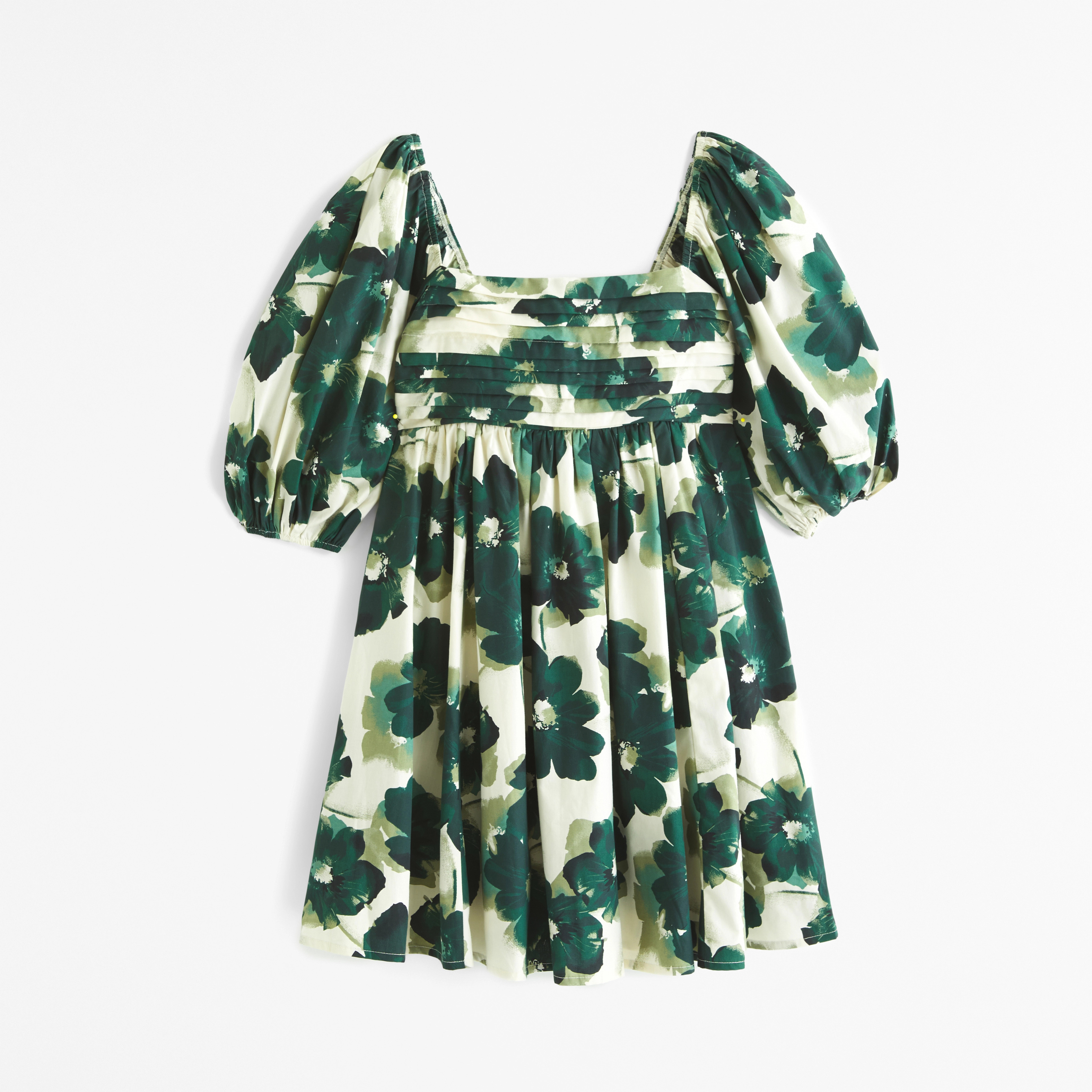 Emerson Poplin Puff Sleeve Mini Dress | Abercrombie & Fitch (US)