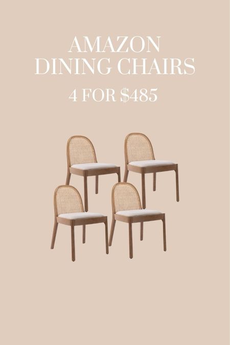 These dining chairs are so pretty!  I would totally get them if I needed dining chairs. Great price! @amazonhome #amazonfinds 

#LTKhome