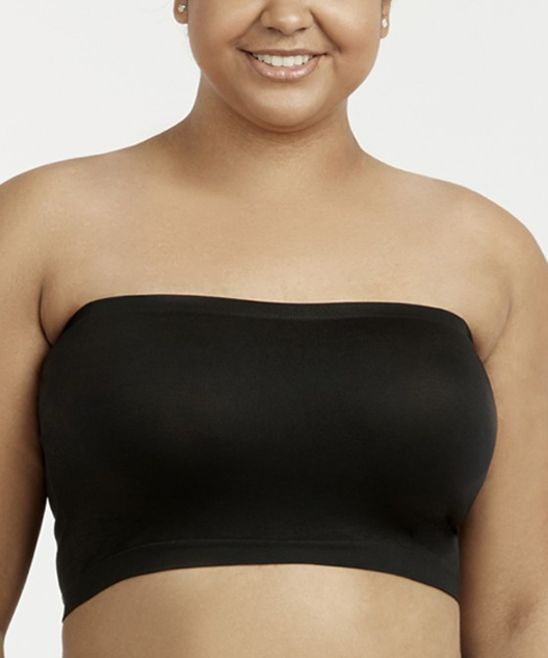 Amerikan Basics Women's Bandeaus Black - Black Tube Top - Plus | Zulily