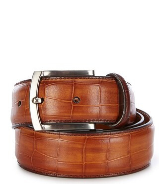 Men's Grabar Embossed Leather Dress Belt | Dillard's