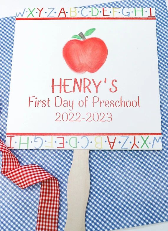 First Day of School Handheld Sign / Personalized / Back to School / Last day of school | Etsy (US)