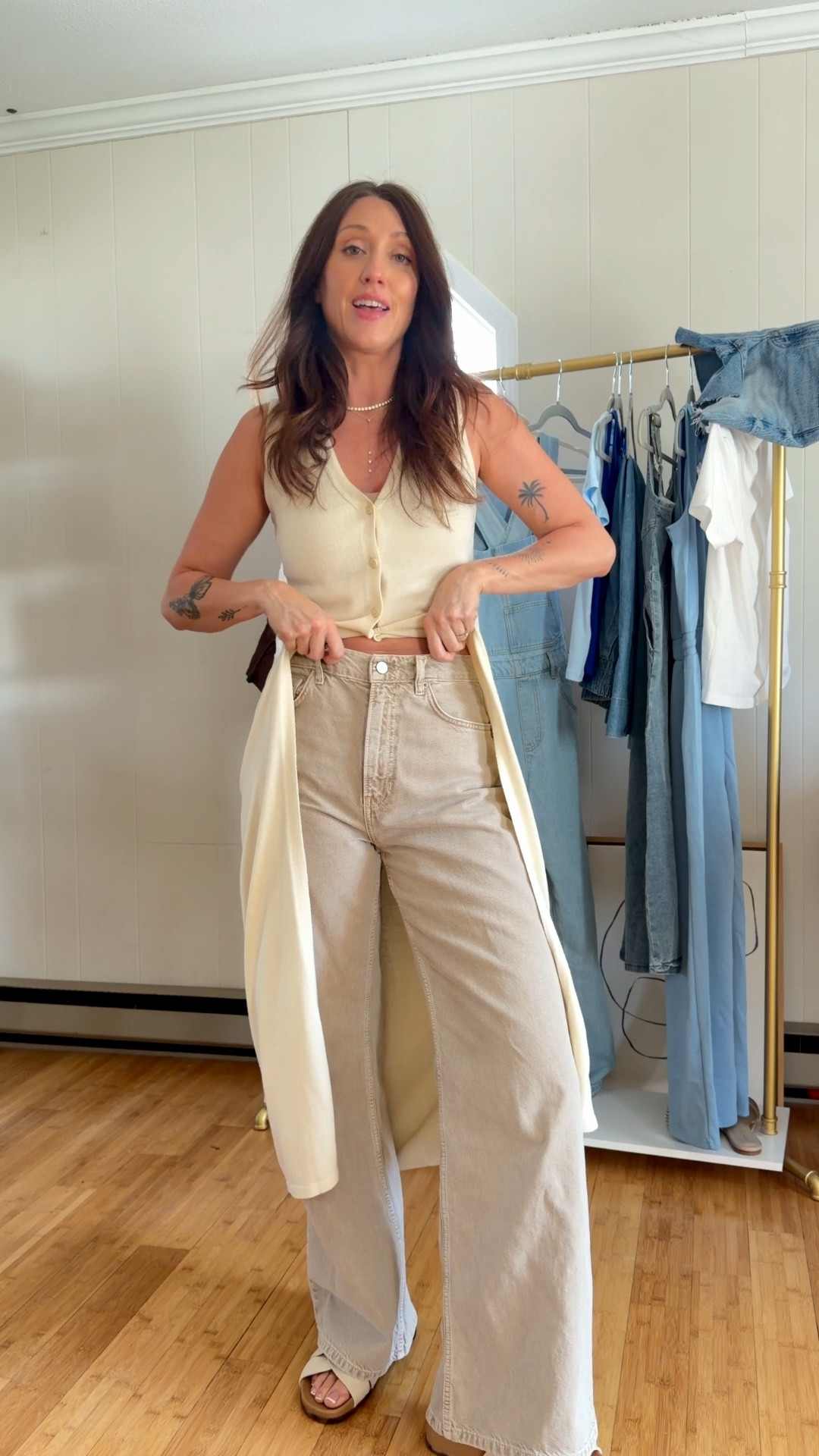 Wearing a small top and 27” for the jeans 

#LTKgrwm #LTKootd