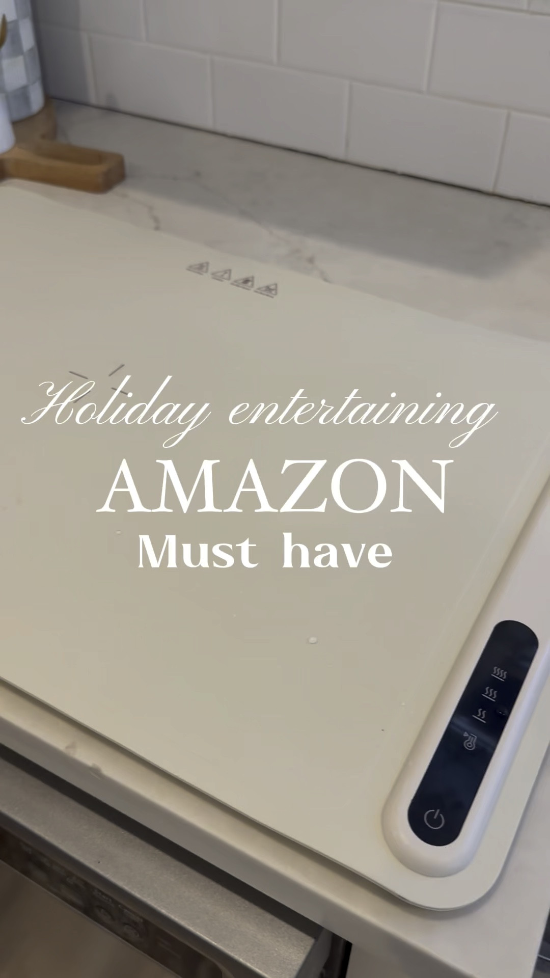 This food warmer mat is big and holds a lot of food; a definite holiday entertaining must have. Has 3 different settings! 

#LTKVideo #LTKHome #LTKHoliday