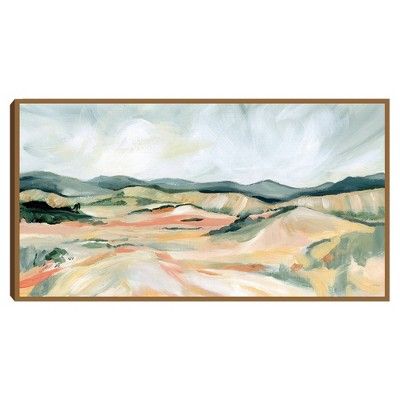 51" x 27" Vermillion Landscape III by Katrina Pete Framed Wall Canvas - Scott Living | Target