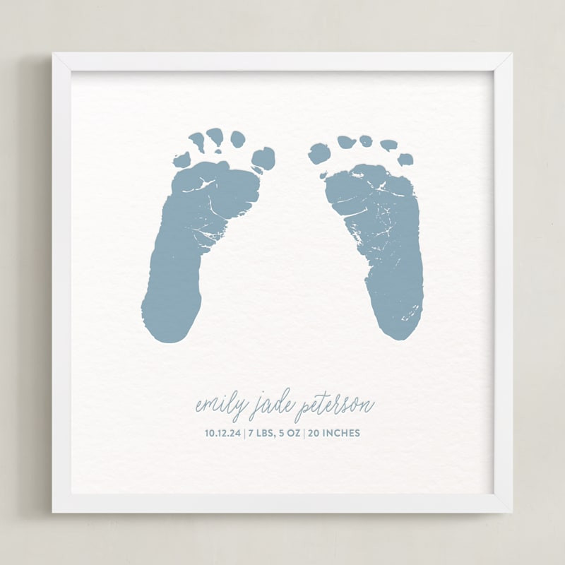 "Footprints: Custom Letterpress Print" - Completely Custom Letterpress Art by Minted. | Minted