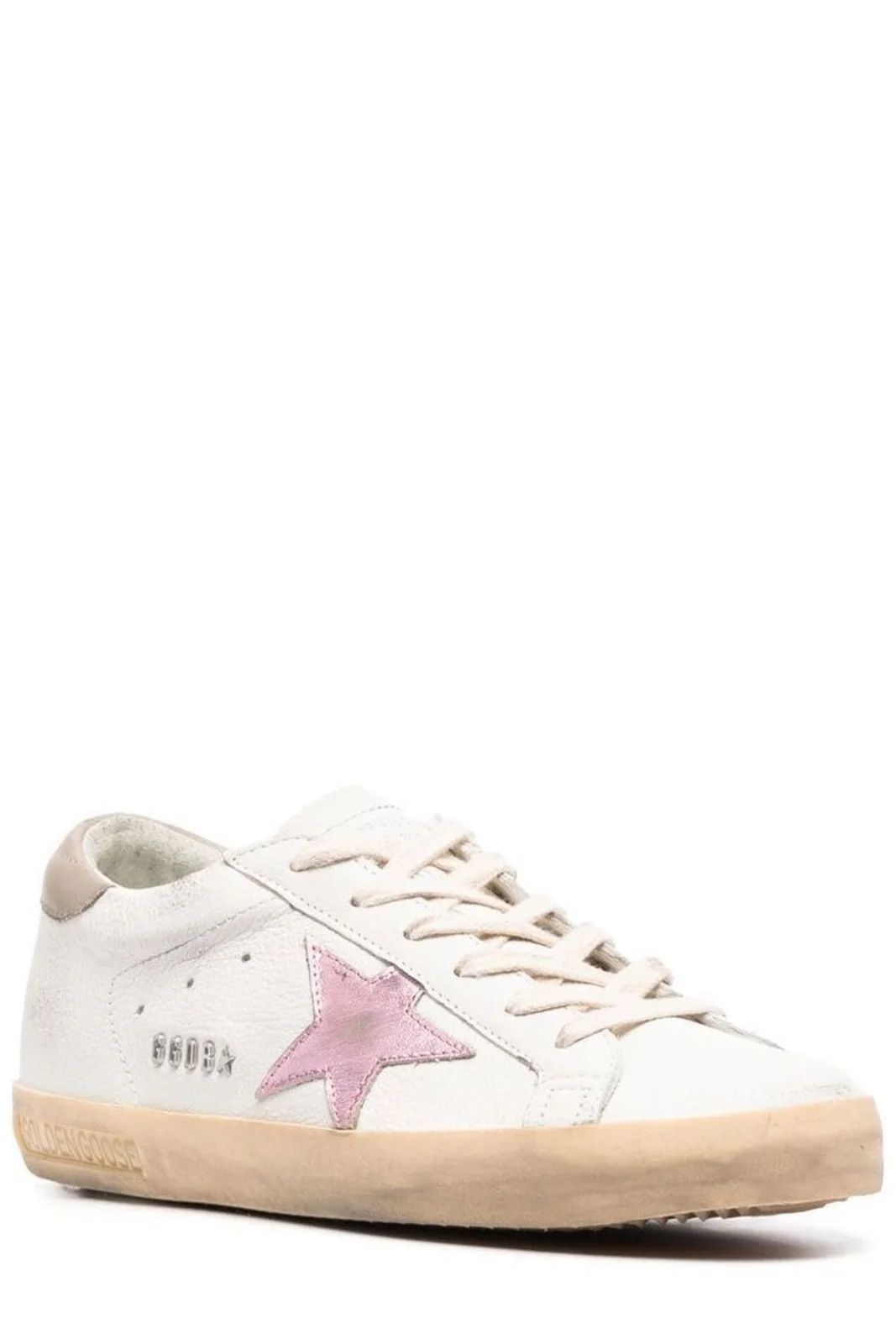 Golden Goose Deluxe Brand Super Star Lace-Up Sneakers | Cettire Global