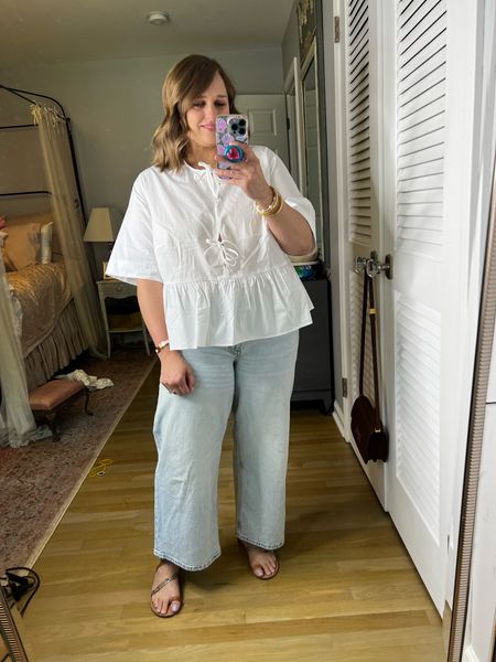 The cutest look for less Ganni top! 