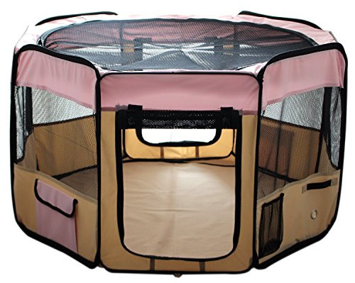 ESK Collection 48" Pet Puppy Dog Playpen Exercise Pen Kennel 600D Oxford Cloth | Amazon (US)