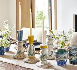 Ornate Hand-Painted Candle Holder | Pottery Barn (US)