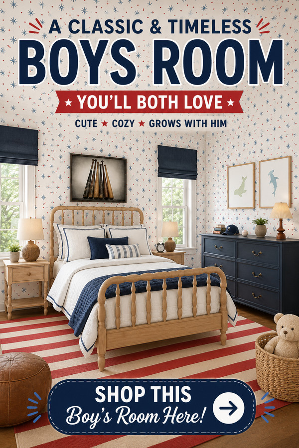 Looking for a boy's bedroom that will grow with him