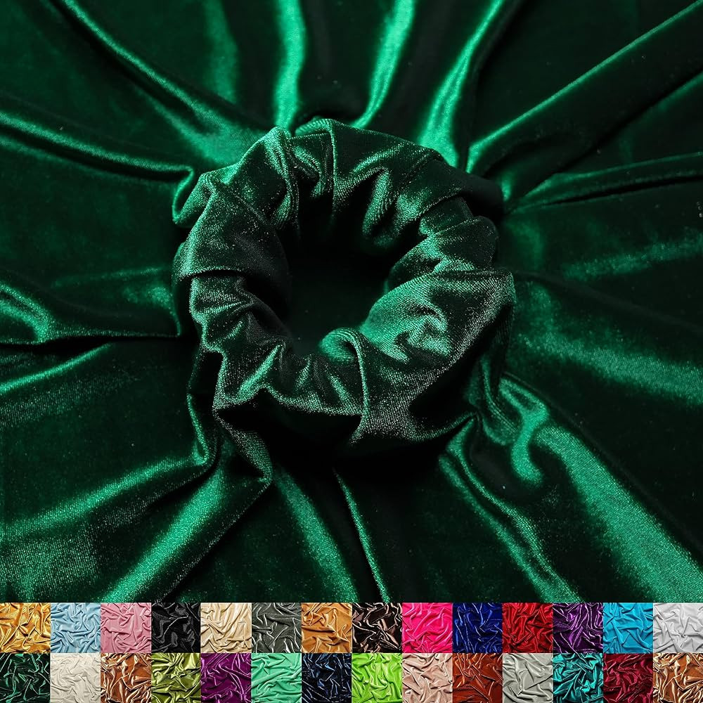 Ice Fabric Stretch Velvet Fabric by The Yard - 60" Wide Soft Stretchy Fabric for Sewing Clothes, ... | Amazon (US)