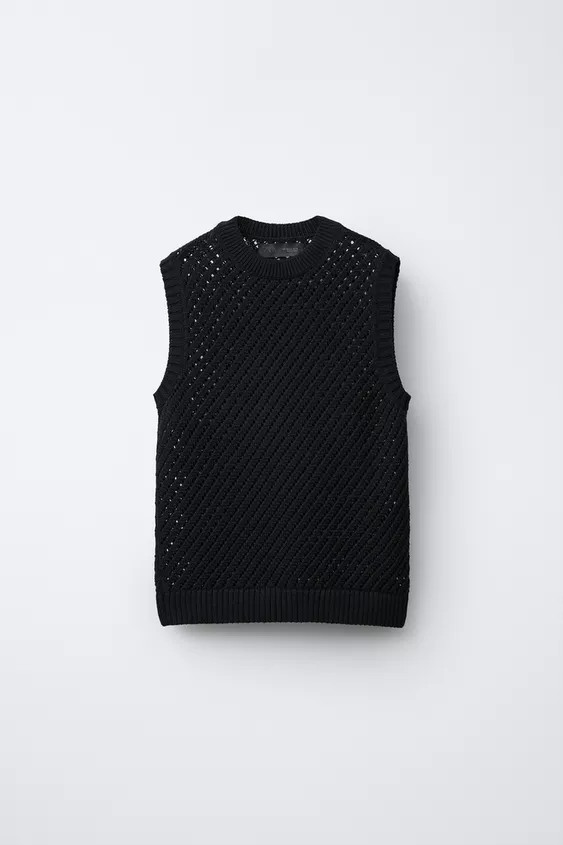 OPENWORK KNIT VEST | Zara US