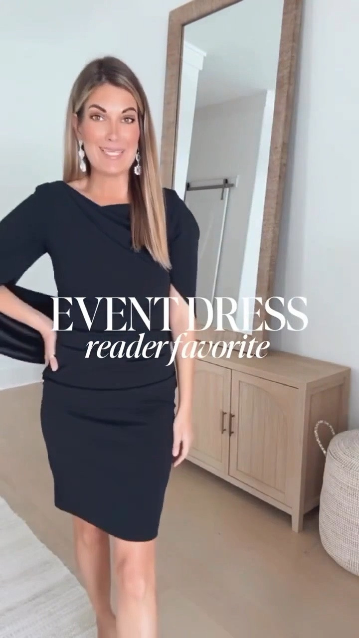 This gorgeous dress is on sale! Has a built in cape. It’s so elegant and flattering. Perfect for a wedding guest dress or other formal event.  I am usually between size 2 and 4 and the 4 fits perfect.

#LTKSaleAlert #LTKWedding #LTKTall