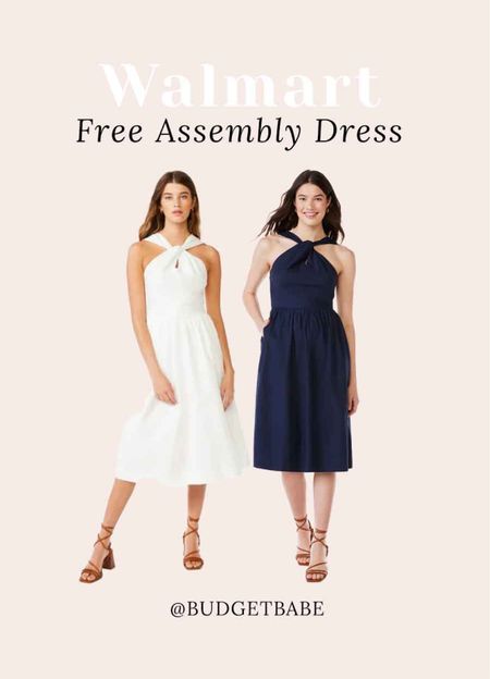Walmart free assembly dress, reminds me of JCrew ❤️ #walmartfashion white dress 

#LTKstyletip #LTKunder50 #LTKunder100