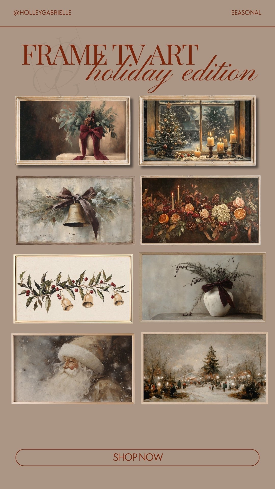 LOVEEEE me some holiday frame tv art🎄✨ some cutie options!!!

Frame tv art / christmas / Santa / cozy home / Holley Gabrielle / small shop 

#LTKFindsUnder50 #LTKHome #LTKHoliday