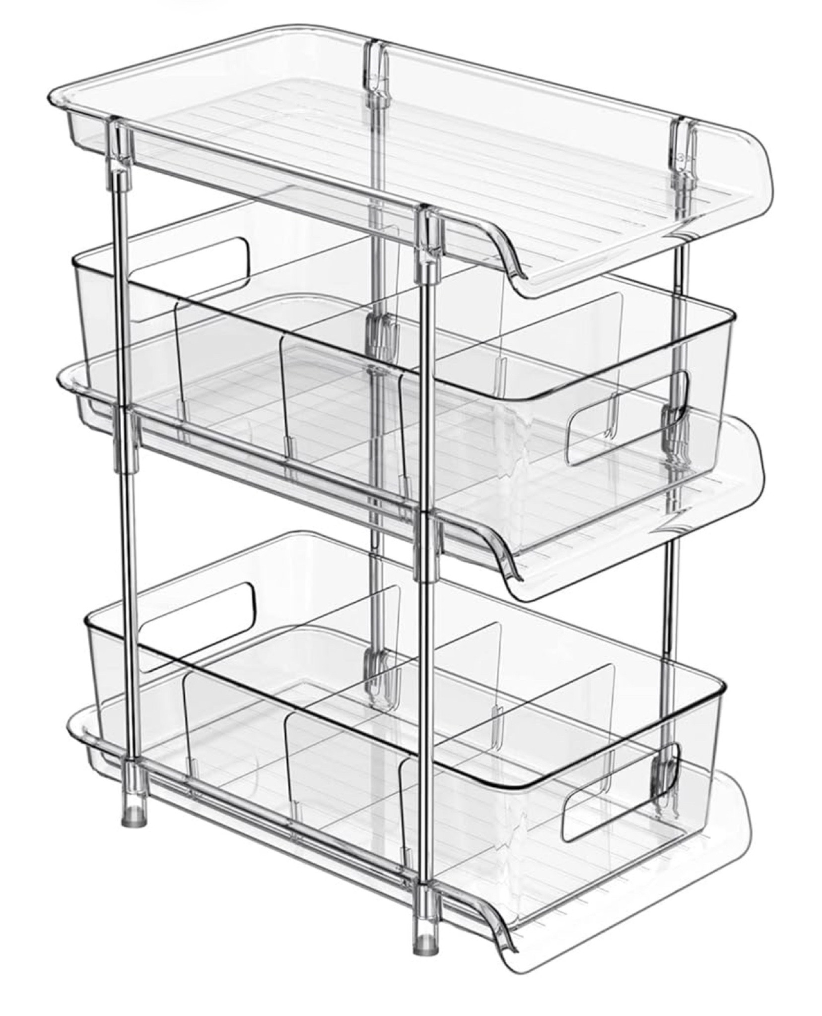 10% off 🎉

3 Tier Clear Bathroom Organizer with Dividers, Multi-Purpose Pull-Out Pantry Organization and Storage, Under Sink Closet Organizers and Storage, Vanity Skincare Cosmetic Organizer Medicine Bins

#LTKHome #LTKSaleAlert