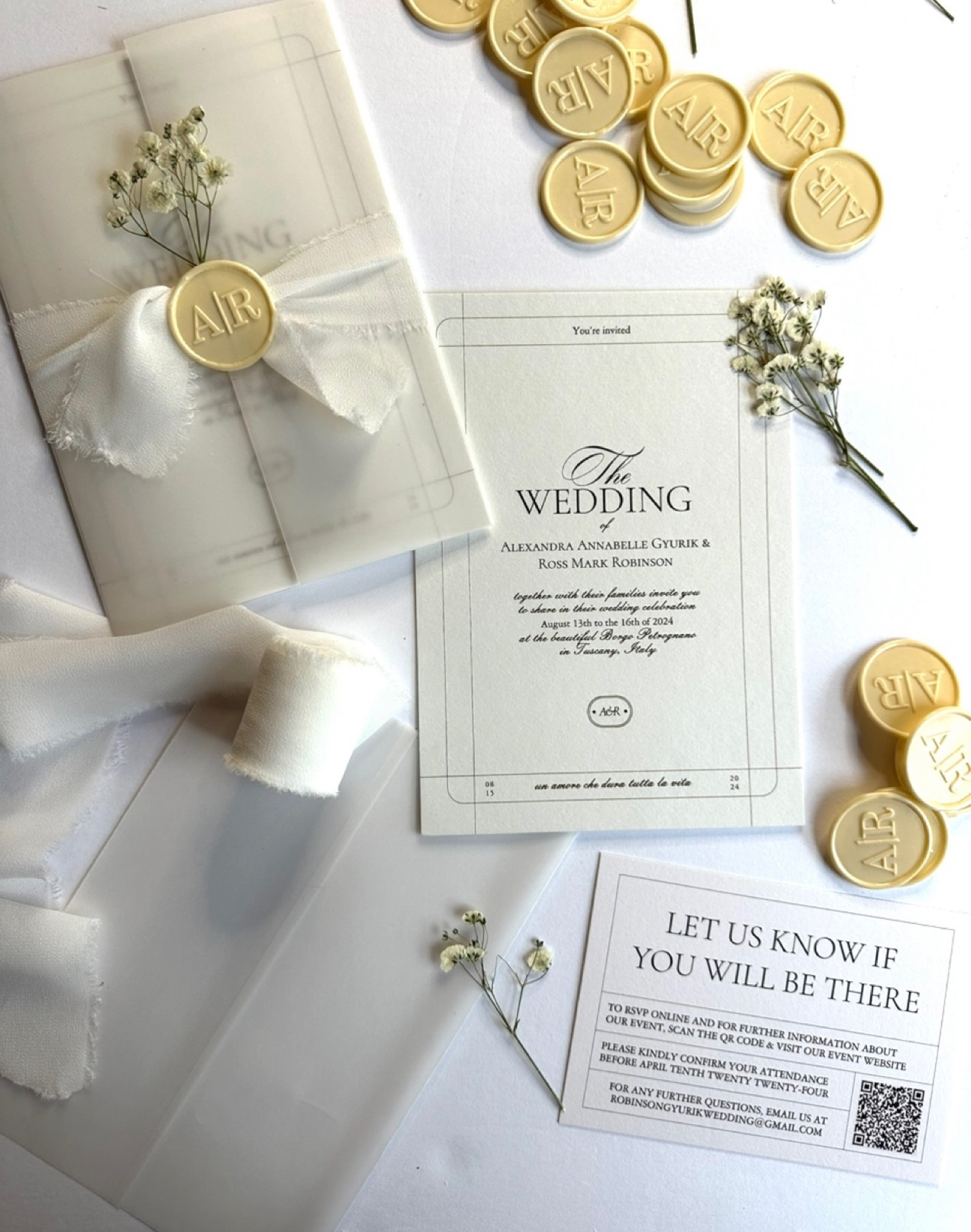 My wedding invitations! Linking everything I used to make these beauties! #weddinginvitations #bride #2024bride #wedding 