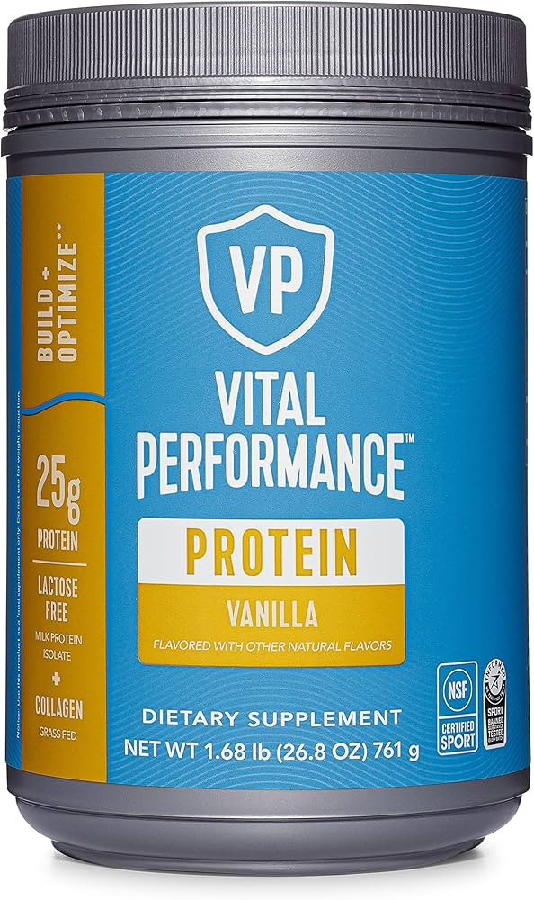 Vital Proteins Performance Powder, 25g Lactose-Free Milk Protein Isolate Casein & Whey Blend, NSF... | Amazon (US)