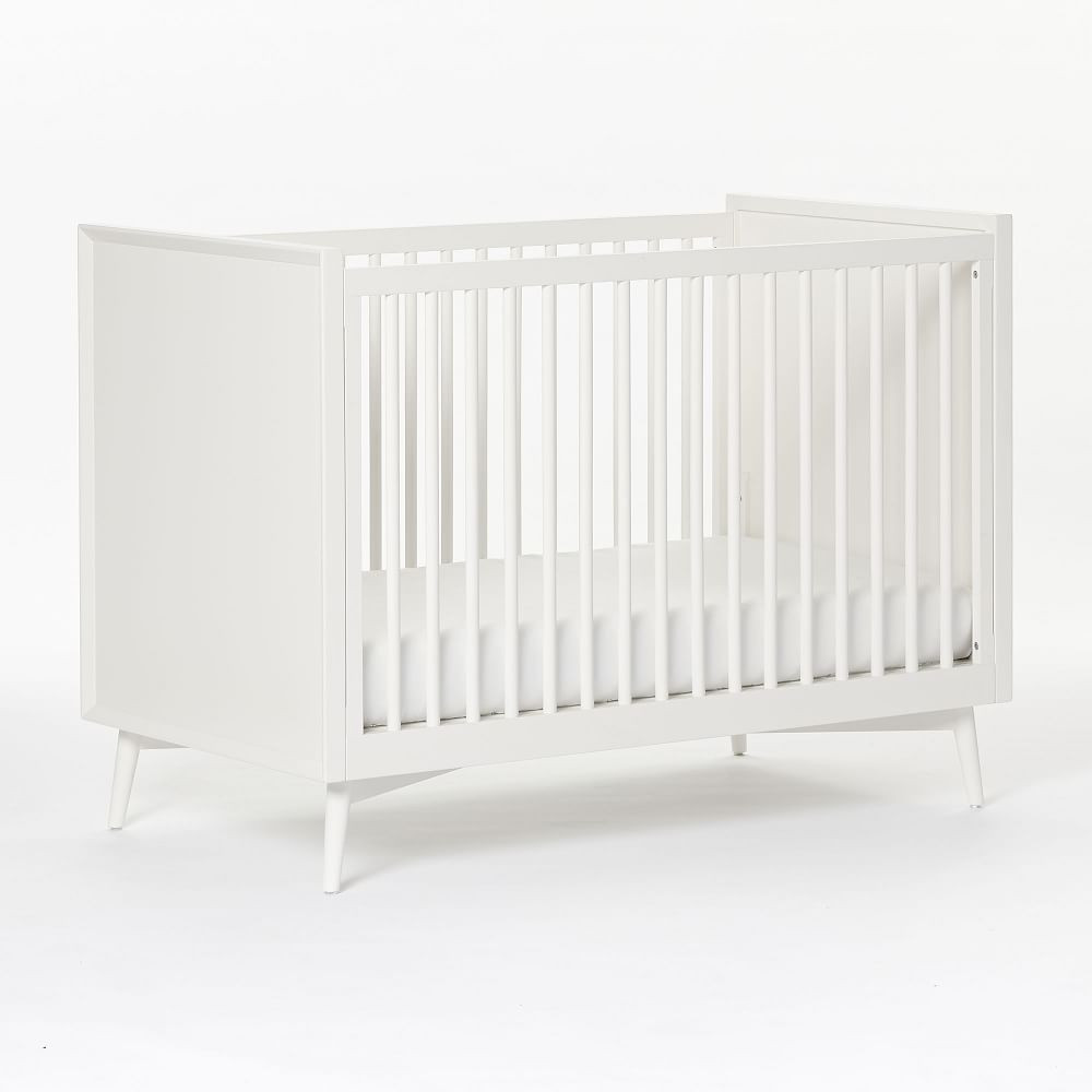 Mid-Century Convertible Crib - White | West Elm (US)