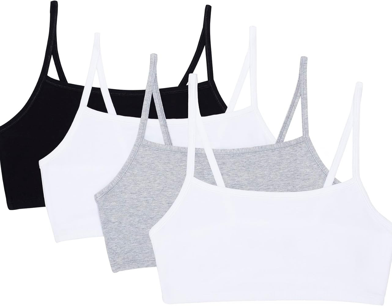 Fruit of The Loom Womens Spaghetti Strap Cotton Pullover Sports Bra Value Pack | Amazon (US)