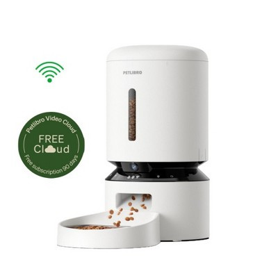 Petlibro 5L Dog and Cat Feeder with Granary Camera - White with 3-Month Cloud Storage | Target